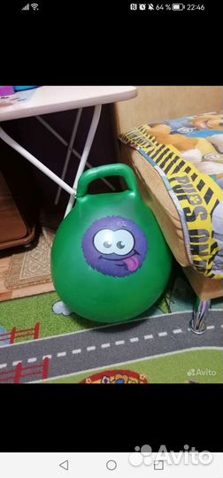 Качели, фитбол