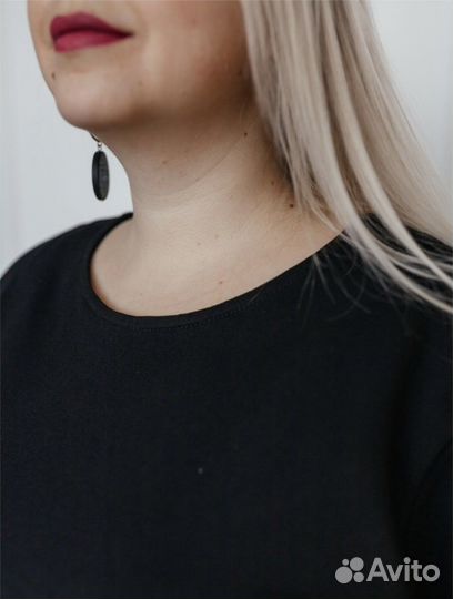 Платье новое чёрное Plus Size 60-62, с биркой