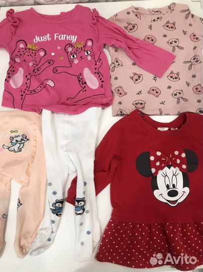 Фирменная Одежда для девочки пакетом размер 80 74
