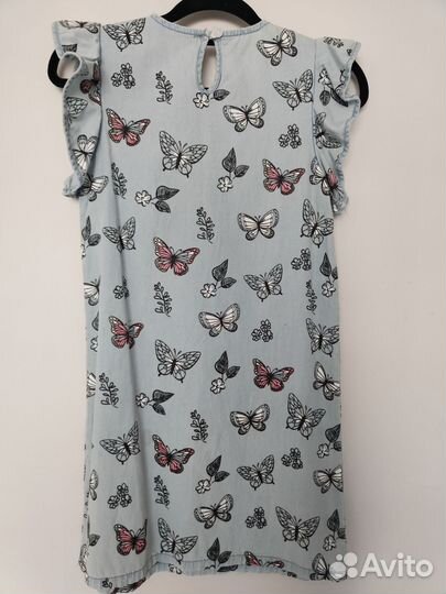 Платье хлопок (цвет джинс) для девочки