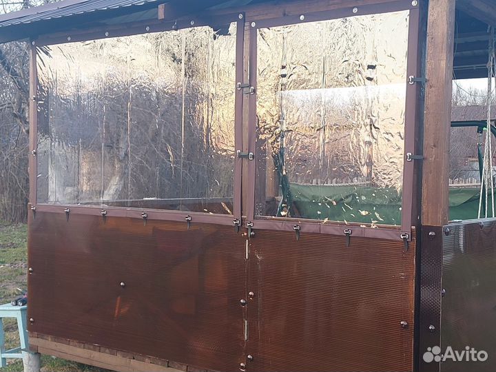 Мягкие окна раздвижные