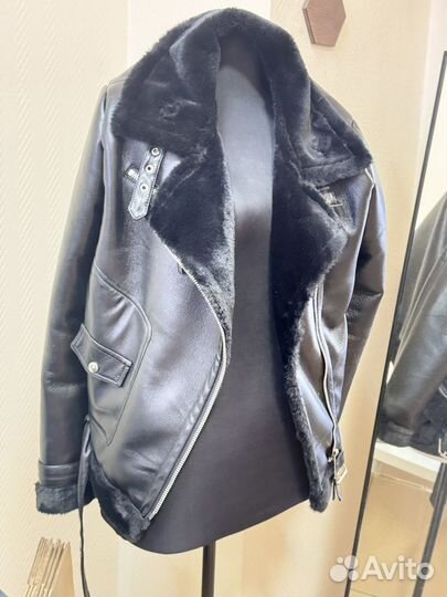 Дубленка авиатор женская 46 48