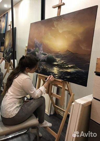 Картина маслом на заказ Копия картин Айвазовского
