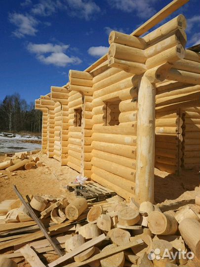 Срубы домов, бань любой сложности