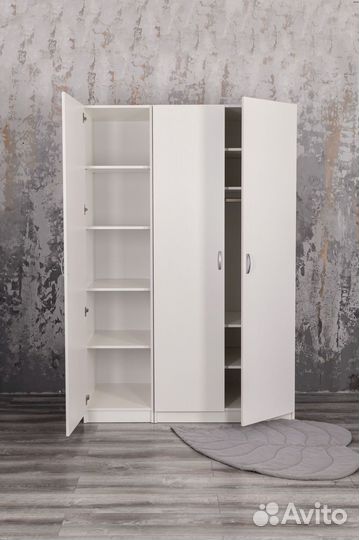 Шкаф белый распашной Классик - 4