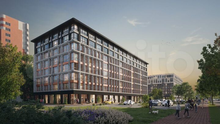 1-к. квартира, 65,8 м², 6/8 эт.