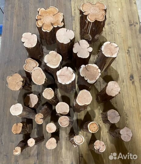 Стволы ароматного сибирского можжевельника 3-32 см