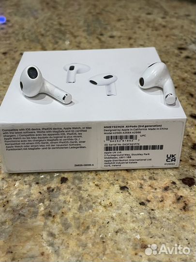 Наушники apple airpods 3 без кейса