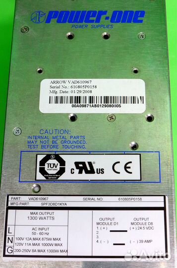 Блок питания 24В 39А 1300Вт