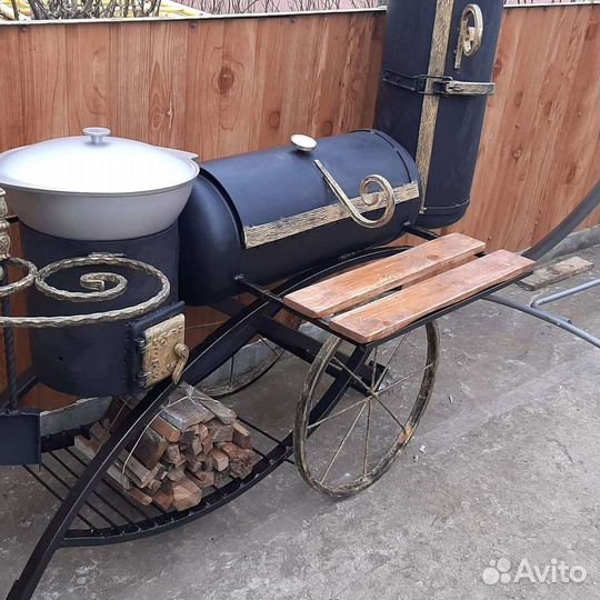 Мангал барбекю коптильня