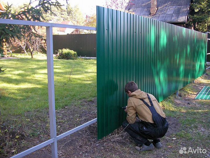 Заборы из Профнастила собственного производства