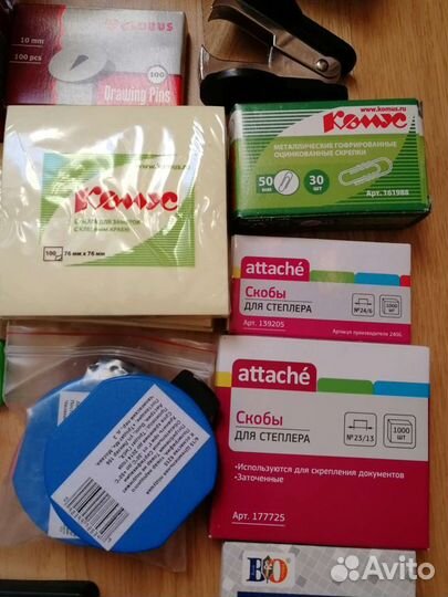 Степлер, антистеплеры, дыроколы, кнопки