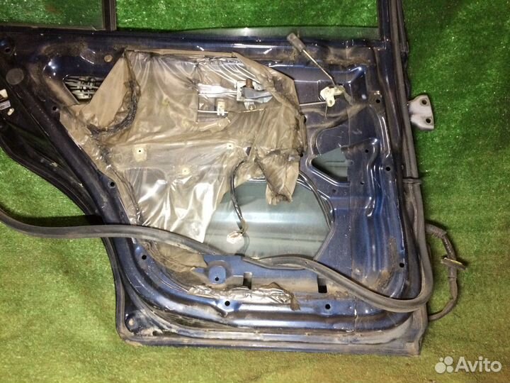 Дверь задняя левая Mitsubishi Lancer CB CD Синяя в