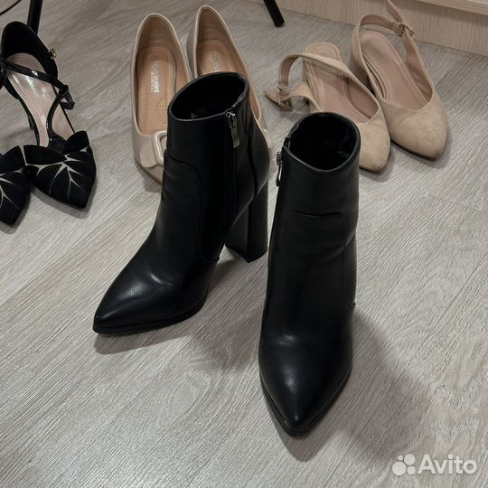 Ботильоны зимние экокожа 36-37