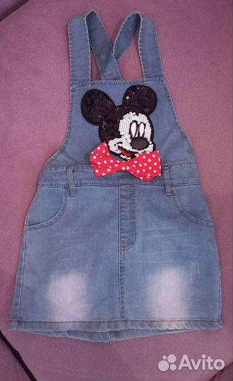 Джинсовый сарафан для девочки