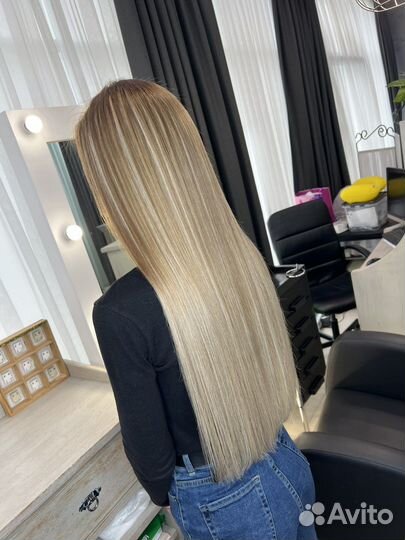 Наращивание волос на дому