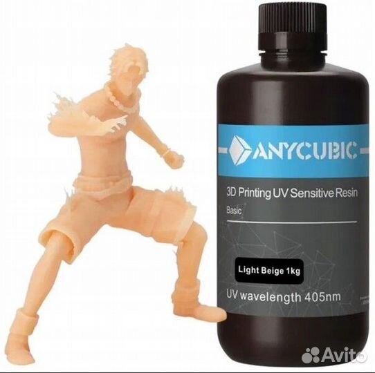 Фотополимерная смола Anycubic Basic 1 л светло беж