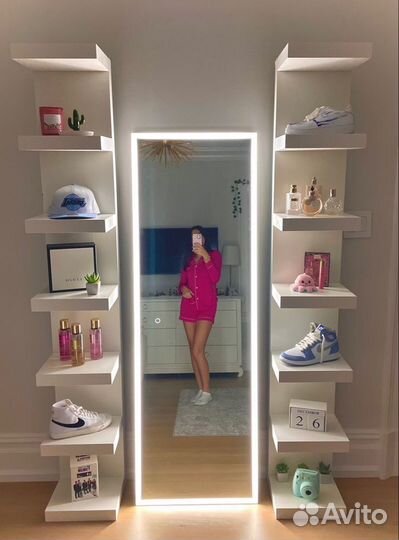 Зеркала ростовое напольное с подсветкой/панно