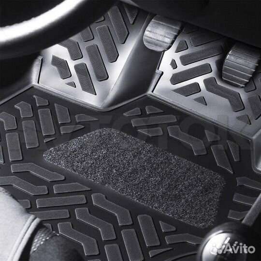 Ковры UAZ Patriot 2005- 2014- 3D с подпятником 2шт