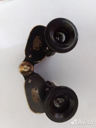 Редкий бинокль carl zeiss 3-крат.номерной 1918 год