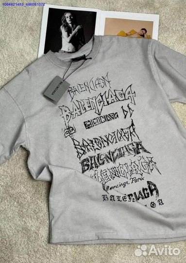 Женская футболка balenciaga (Арт.25244)