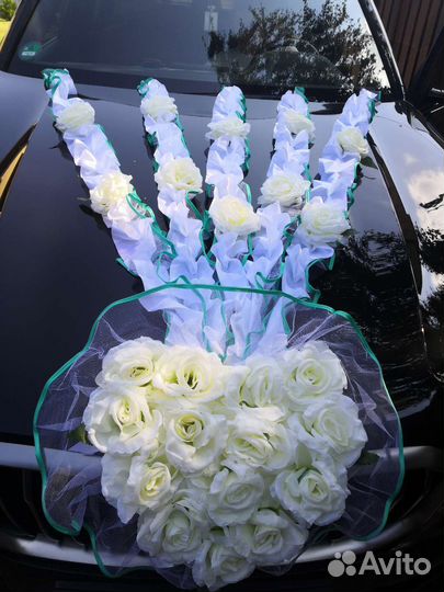 Свадебные ленты на машину