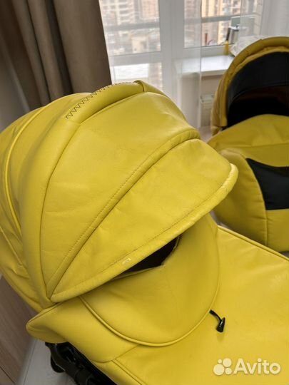 Коляска 2 в 1 agio prada экокожа