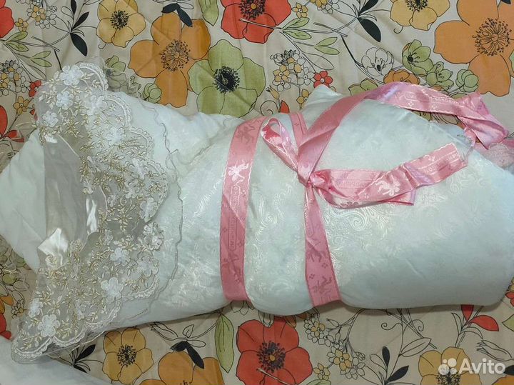 Конверт одеяло на выписку зима