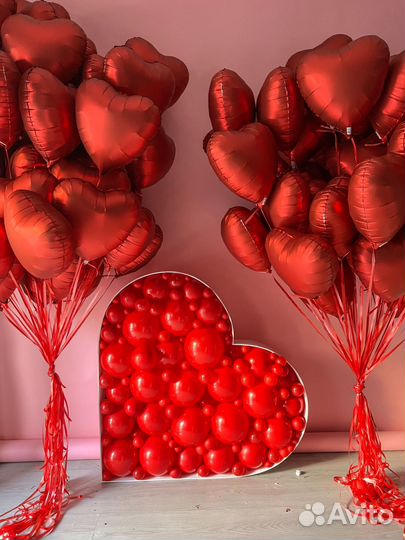 Воздушные шары сердца