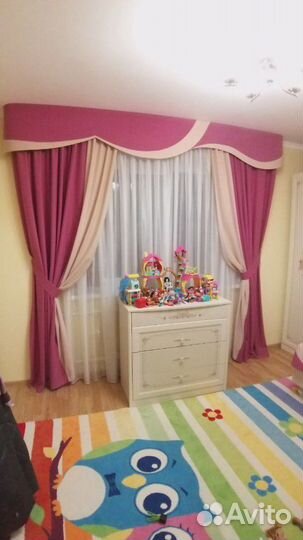 Шторы и покрывало в детскую