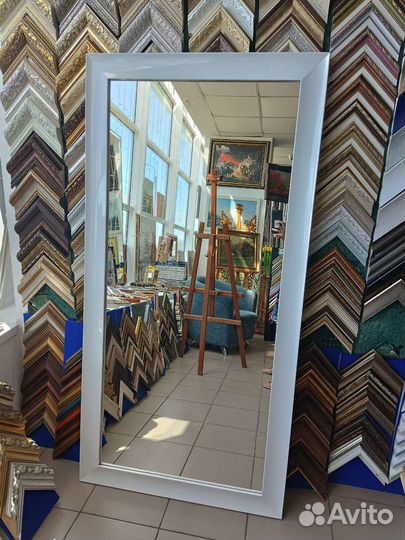 Зеркало в белой раме 160x80