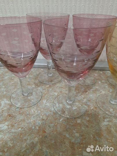 Фужер цветное стекло