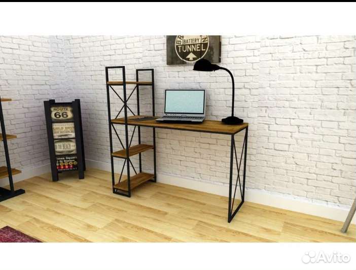 Стол офисный, компьютерный в стиле лофт