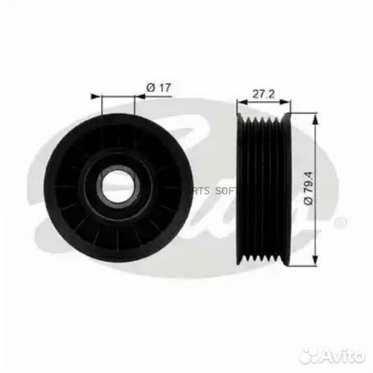 Gates T38009 Ролик обводной приводного ремня