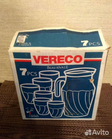 Посуда.Набор, объём кувшина 1,2 Франция