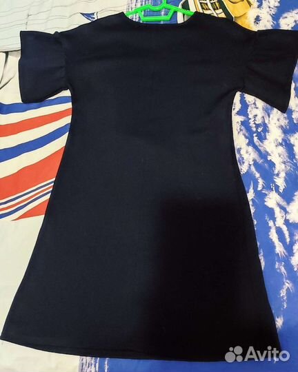 Школьный сарафан синий