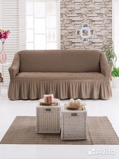 Еврочехол на диван, покрывало