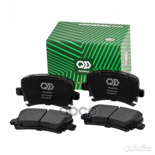 Колодки тормозные дисковые усиленные зад, прав