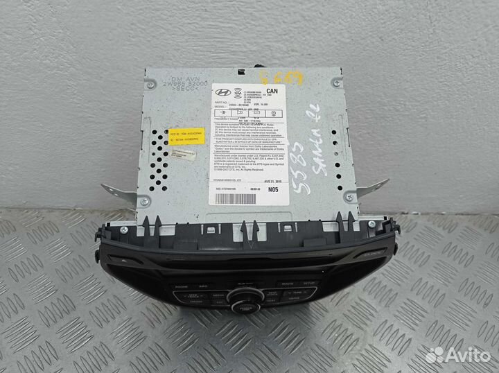 Магнитола, Hyundai Santa Fe 2015