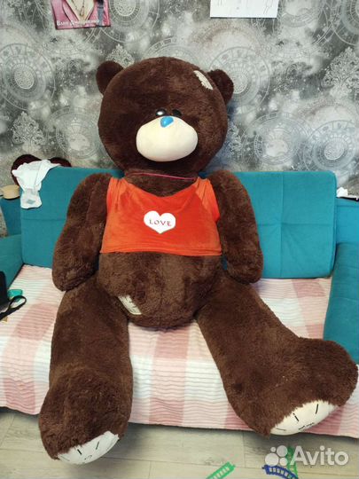 Плюшевый медведь 2 метра