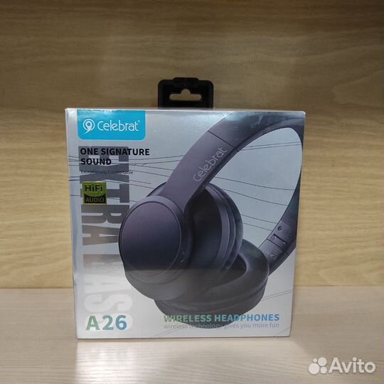 Беспроводные наушники Celebrat A26, Стерео, Черный