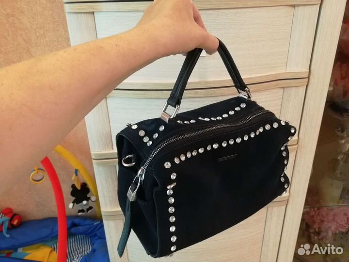 Сумка замшевая