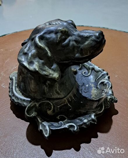 Пепельница Голова Собаки, силумин, СССР