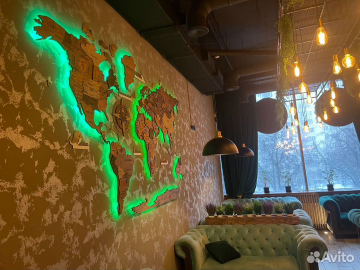 Карта мира на стену