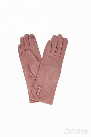 Перчатки из замши тачскрин Гольфстрим