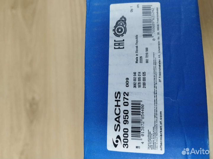 Комплект сцепления 1.4 tsi МКПП6