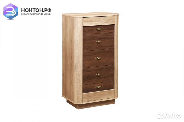 Комод высокий Фантазия дуб каньон / дуб кальяри