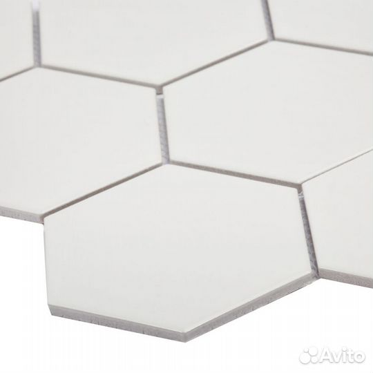 Мозаика Starmosaic Hexagon big белая керамическая