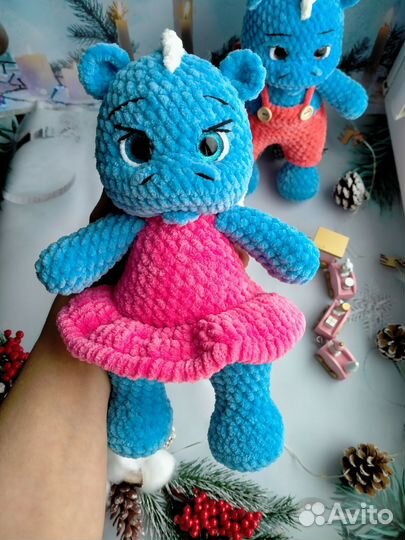 Дракоша плюшевый