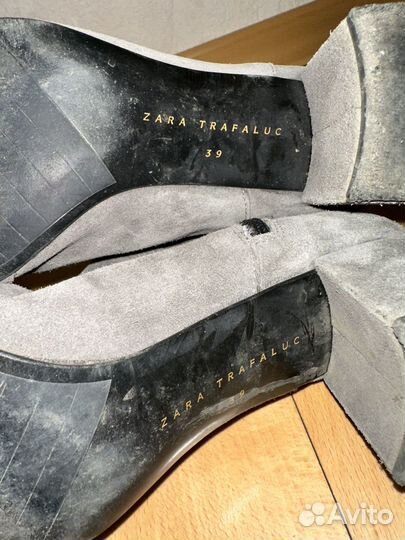 Ботинки Zara натуральная кожа 39